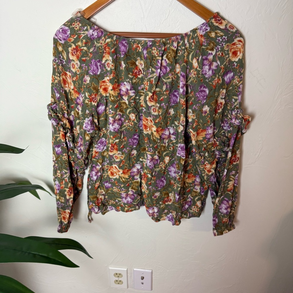 Ces Femme Floral Peasant Blouse – Size Large - Picture 4 of 4